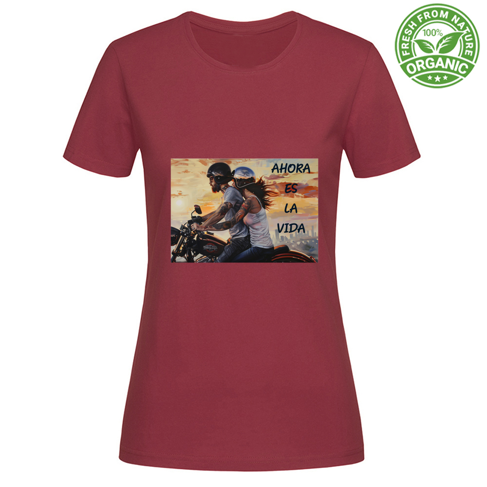 Tricou Femei Organic - Tricou Feminin din Bumbac Organic - Ahora - (