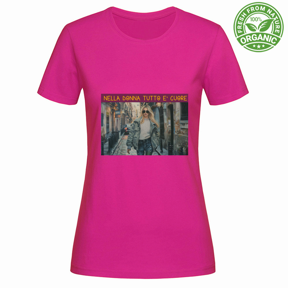 Camiseta Feminina Orgânica em Algodão Orgânico - Nella Don