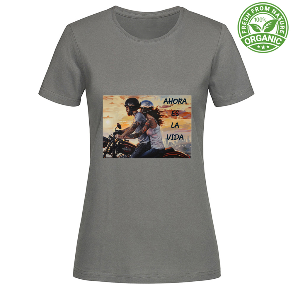 Tricou Femei Organic - Tricou Feminin din Bumbac Organic - Ahora - (