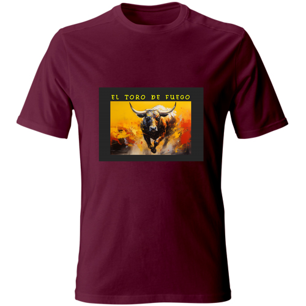 Kaos Unisex - El toro de Fuego - (R. C. Garcia)