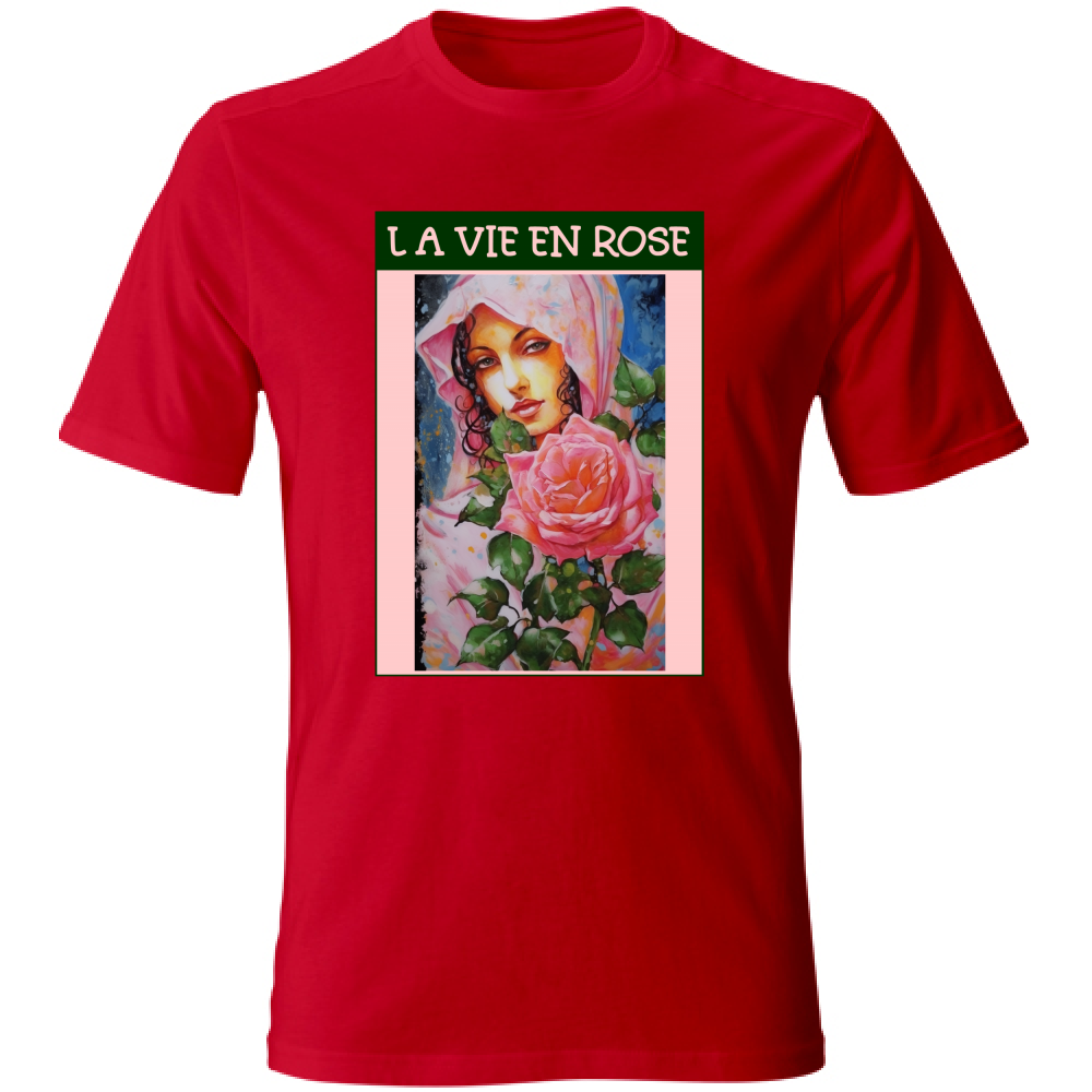 Unisex pamut póló – La Vie En Rose – (R.C. Garcia)