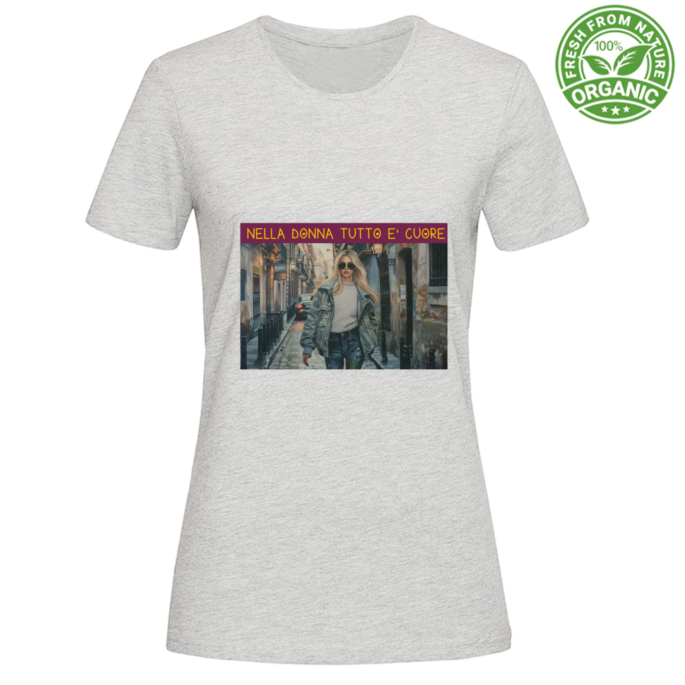 Camiseta Feminina Orgânica em Algodão Orgânico - Nella Don