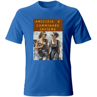 Camiseta Unissex em Algodão - Amizade é Andar Juntos