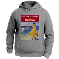 Kapüşonlu Unisex Sweatshirt - Kim Neşeli Olmak İsterse Olsun - (R.C. Ga