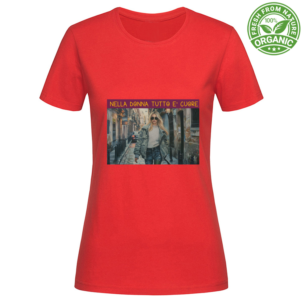 Camiseta Feminina Orgânica em Algodão Orgânico - Nella Don