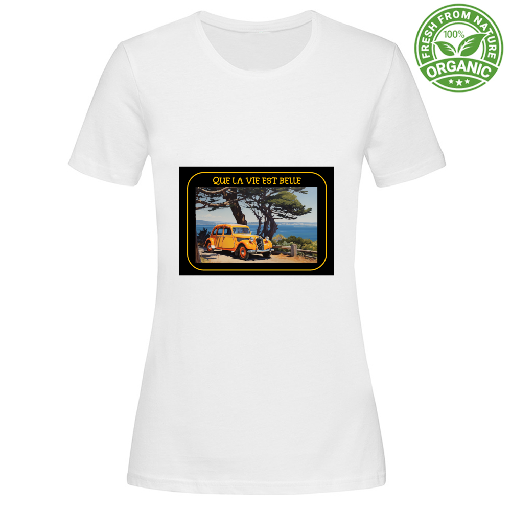 Női organikus póló pamutból – Que La Vi