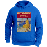 Kapüşonlu Unisex Sweatshirt - Kim Neşeli Olmak İsterse Olsun - (R.C. Ga