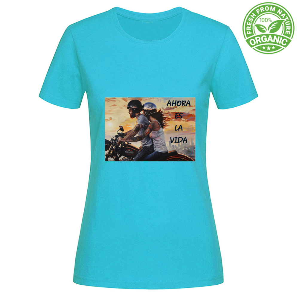 Tricou Femei Organic - Tricou Feminin din Bumbac Organic - Ahora - (