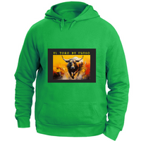 Sudadera Unisex con Capucha Sudadera Unisex - El toro de Fuego - (R.C. Garcia)
