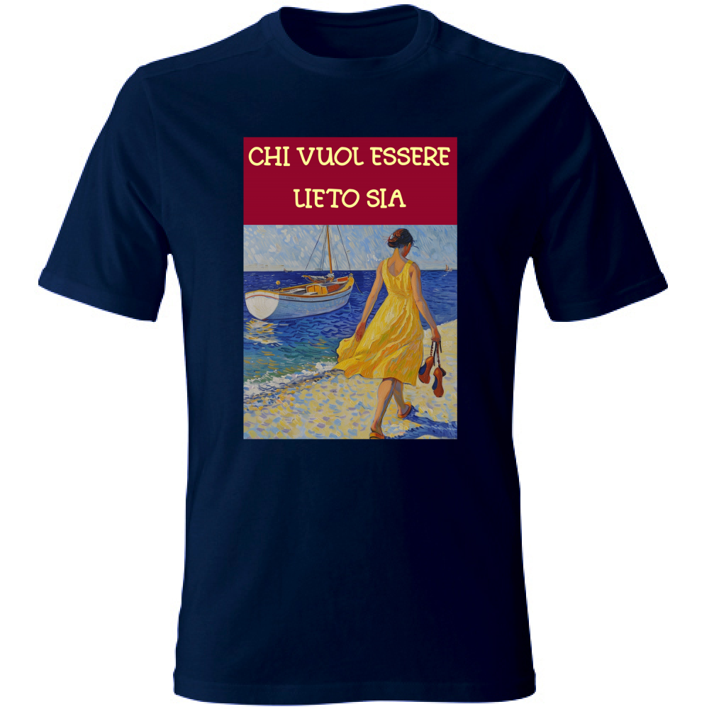 Unisex pamut póló – Chi Vuol Esser Lieto Sia – (R.C. Garcia)