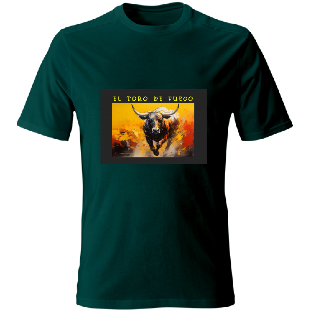 Kaos Unisex - El toro de Fuego - (R. C. Garcia)