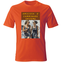 Camiseta Unissex em Algodão - Amizade é Andar Juntos