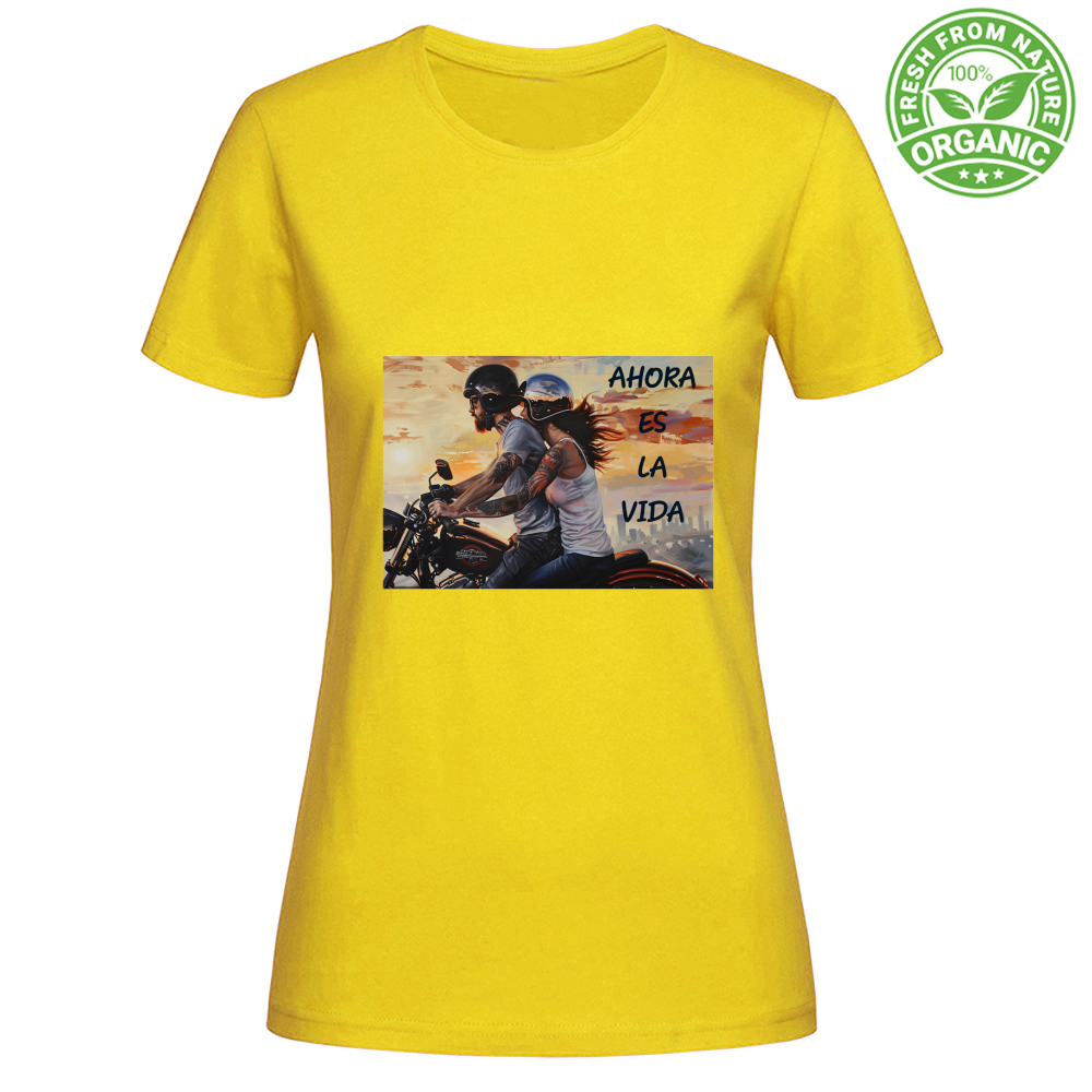 Tricou Femei Organic - Tricou Feminin din Bumbac Organic - Ahora - (