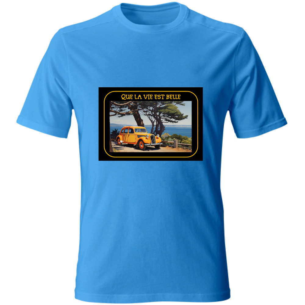 Camiseta Unisex de Algodón - Que La Vie Est Belle - (R.C Garcia)