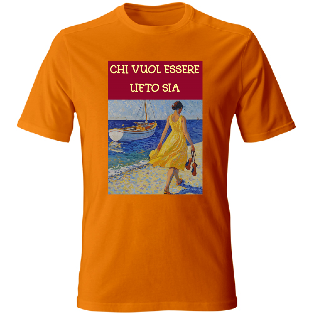 Unisex pamut póló – Chi Vuol Esser Lieto Sia – (R.C. Garcia)