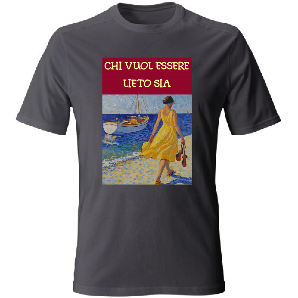 Unisex pamut póló – Chi Vuol Esser Lieto Sia – (R.C. Garcia)