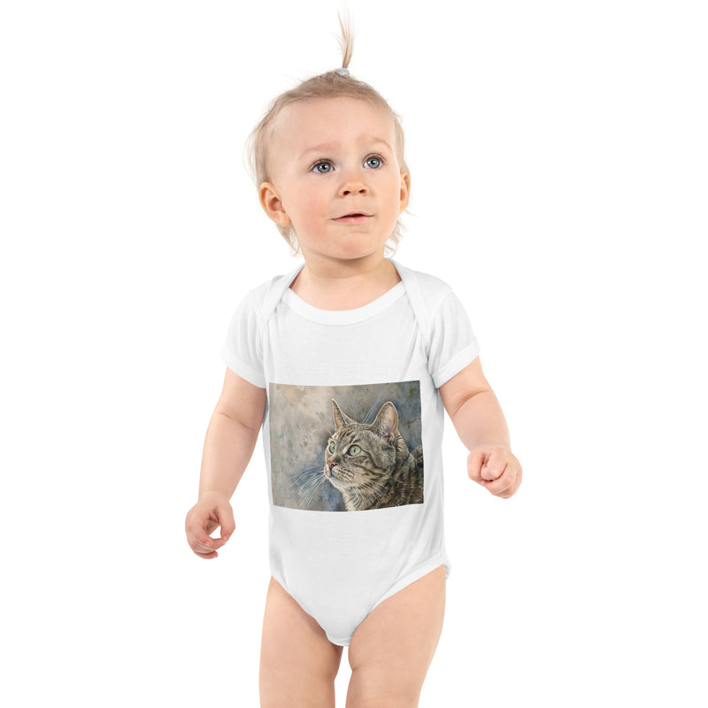 Tutina artistica per neonato – Bernardette – Gatta intelligente