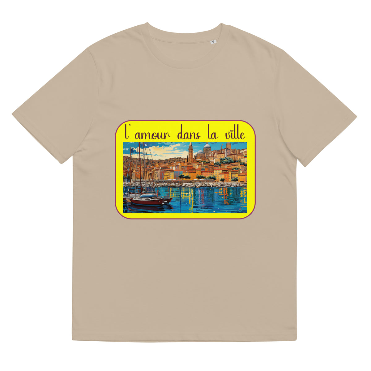 T-shirt unisexe en coton biologique conçu par l'artiste Raul Carrasco Garcia