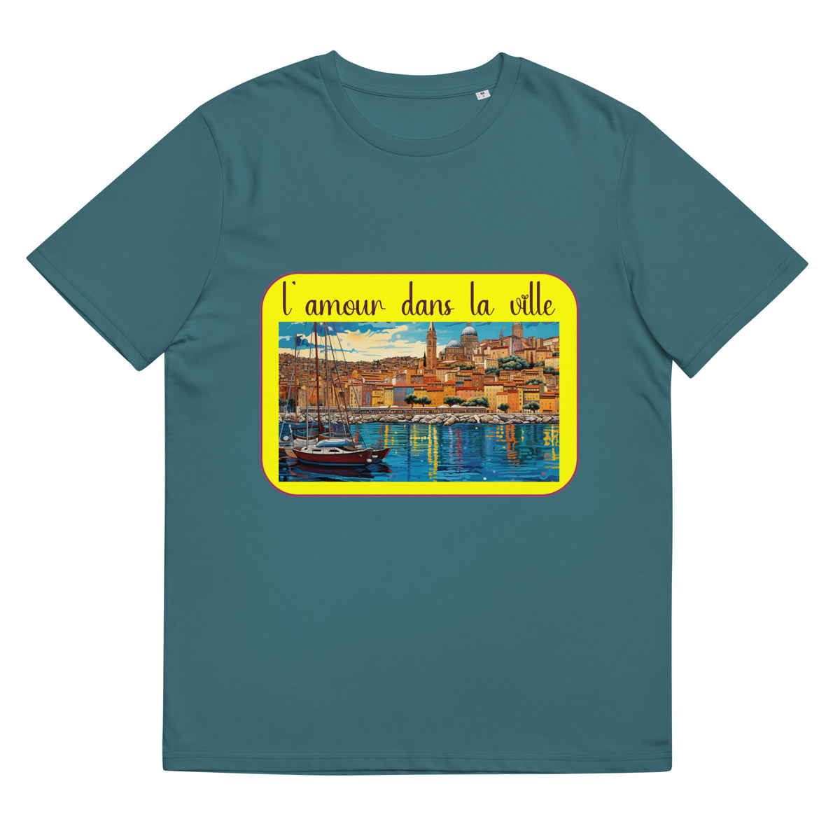 T-shirt unisexe en coton biologique conçu par l'artiste Raul Carrasco Garcia