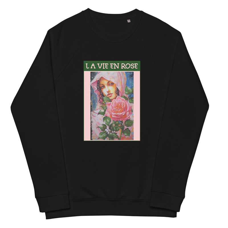 Uniszex organikus anyagból készült raglán pulóver