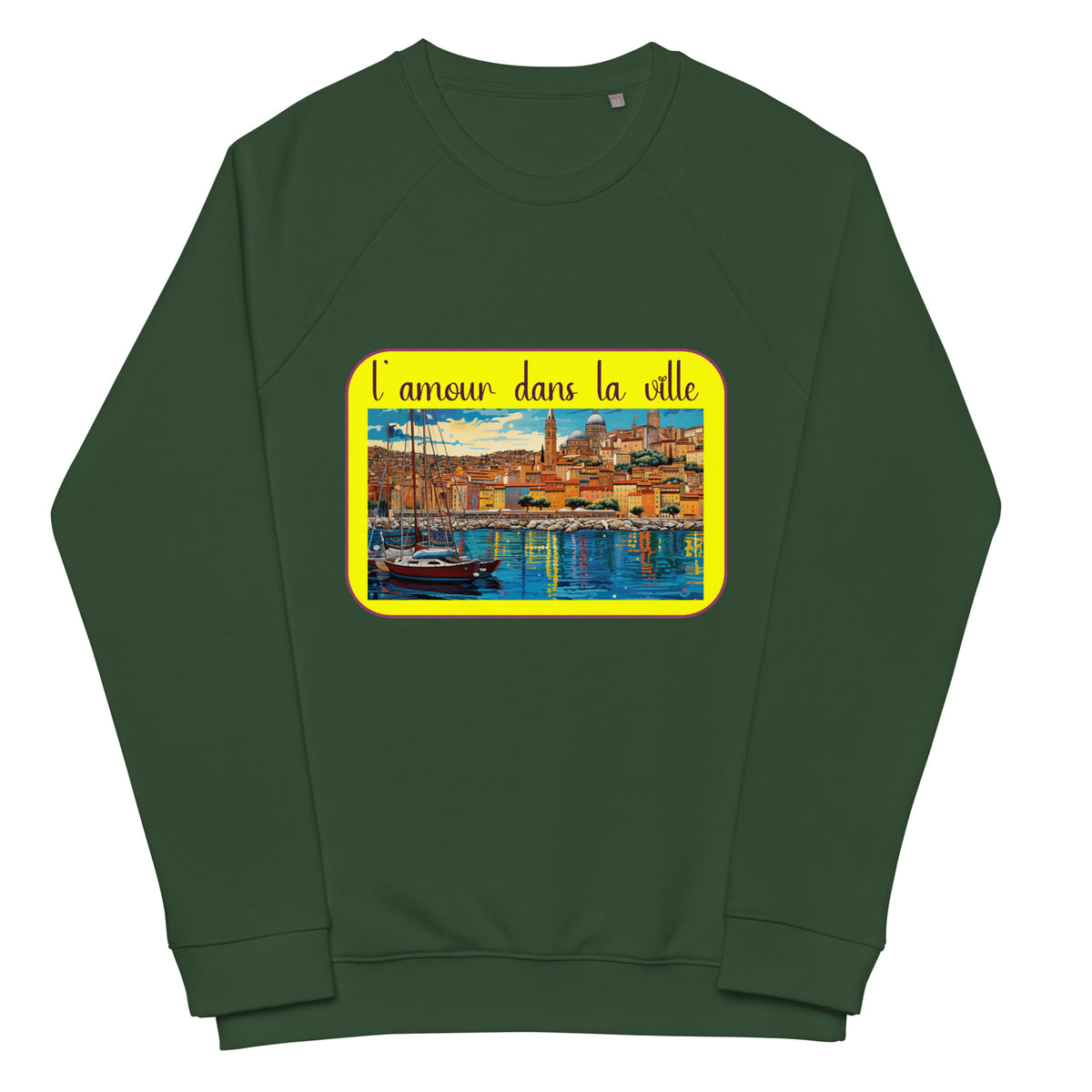 Hanorac raglan unisex din material organic