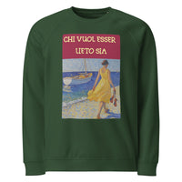 Felpa raglan in tessuto organico unisex
