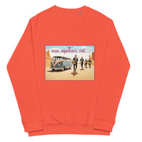 Unisex organic raglan sweatshirt