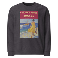 Felpa raglan in tessuto organico unisex