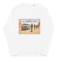 Unisex organic raglan sweatshirt